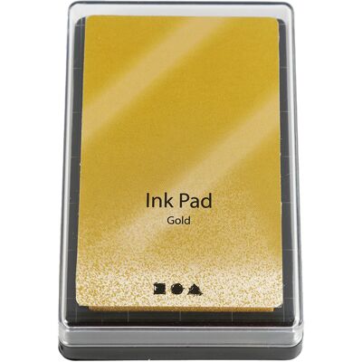 No Brand Stämpeldyna 90 x 60 mm Guld No Brand Stämpeldyna 90 x 60 mm Guld