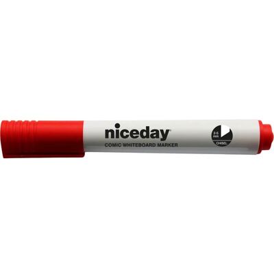 Niceday Whiteboard-penna snedskuren röd Niceday Whiteboard-penna snedskuren röd