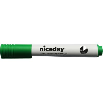 Niceday Whiteboard-penna snedskuren grön Niceday Whiteboard-penna snedskuren grön