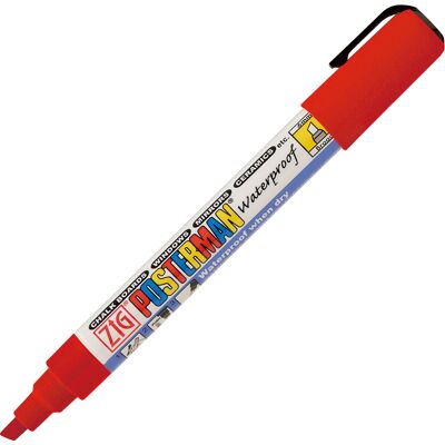Zig Märkpenna Posterman 6 mm Vattenfast Röd Zig Märkpenna Posterman 6 mm Vattenfast Röd