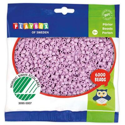 PLAYBOX Rörpärlor pastell lila 6000/fp PLAYBOX Rörpärlor pastell lila 6000/fp