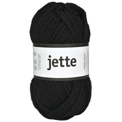 Järbo GARN Ullgarn Jette 50g svart Järbo GARN Ullgarn Jette 50g svart