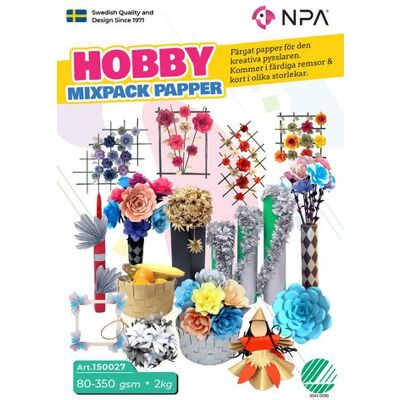 NO BRAND Hobby papper mix 80-350gr 2kg NO BRAND Hobby papper mix 80-350gr 2kg