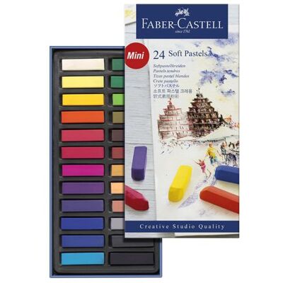 Faber Castell Torrpastellkritor FABER 24 färger Faber Castell Torrpastellkritor FABER 24 färger