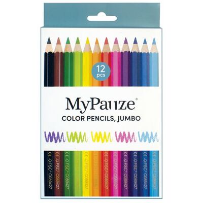 MYPAUZE Färgpenna Jumbo 12 färger MYPAUZE Färgpenna Jumbo 12 färger