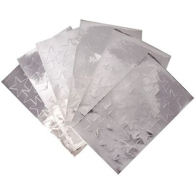 PLAYBOX Stickers stjärnor silver 25mm 108/fp PLAYBOX Stickers stjärnor silver 25mm 108/fp