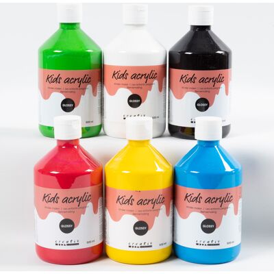 A-Color Grundfärg för Akryl - Glansig - 6x500ml A-Color Grundfärg för Akryl - Glansig - 6x500ml
