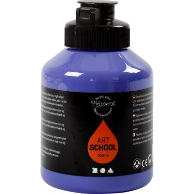 Pigment Art School Målning - Semi-opaque violet blue - 500ml Pigment Art School Målning - Semi-opaque violet blue - 500ml