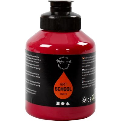 Pigment Art School Mörkröd Semi-opaque Färg - Färg Pigment Art School Mörkröd Semi-opaque Färg - Färg