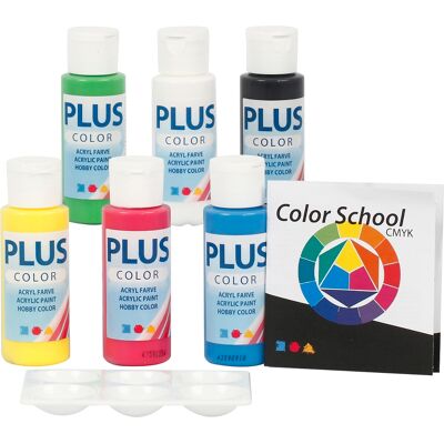 Color School Primärfärger - Akryl - 6x60ml - Färg Color School Primärfärger - Akryl - 6x60ml - Färg
