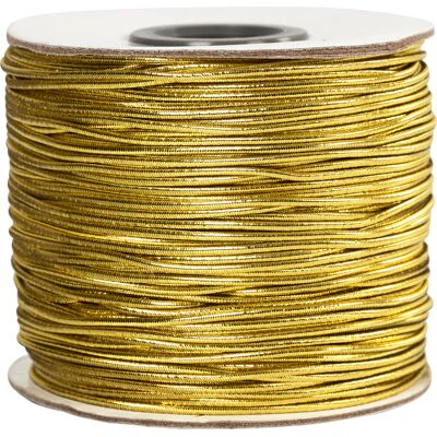 Creativ Co Elastiskt snöre 1mm 100m guld Creativ Co Elastiskt snöre 1mm 100m guld
