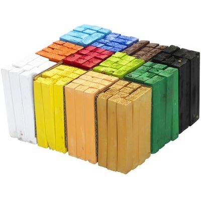 NO BRAND Torrpastellkrita soft 12x12 färger NO BRAND Torrpastellkrita soft 12x12 färger