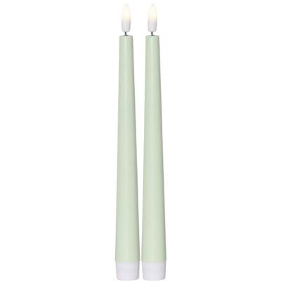 STAR TRADING Antikljus STAR T LED Candy 26cmgrön 2/fp STAR TRADING Antikljus STAR T LED Candy 26cmgrön 2/fp