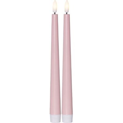STAR TRADING Antikljus STAR T LED Candy 26cmrosa 2/fp STAR TRADING Antikljus STAR T LED Candy 26cmrosa 2/fp