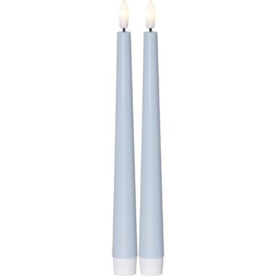 STAR TRADING Antikljus STAR T LED Candy 26cm blå 2/fp STAR TRADING Antikljus STAR T LED Candy 26cm blå 2/fp