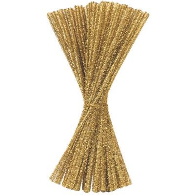 NO BRAND Piprensare glitter 30cm guld 100/fp NO BRAND Piprensare glitter 30cm guld 100/fp