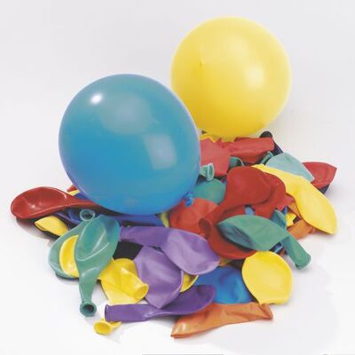 Zak 100 latexbullor - 23cm, Blandade färger Zak 100 latexbullor - 23cm, Blandade färger