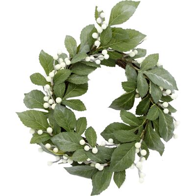 Festive Krans 40cm m vita bär Festive Krans 40cm m vita bär