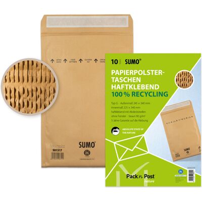 Vadderad påse SUMO 225x340 mm 10-pack Vadderad påse SUMO 225x340 mm 10-pack