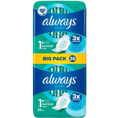 Always Ultra Bind Storlek 1 - Hygieniska Bind Always Ultra Bind Storlek 1 - Hygieniska Bind