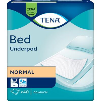 Inkoskydd TENA Bed Normal 60x60cm 40/fp Inkoskydd TENA Bed Normal 60x60cm 40/fp