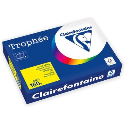 Clairefontaine Kop.ppr TROPHEÉ A4 160g oh gul 250/fp Clairefontaine Kop.ppr TROPHEÉ A4 160g oh gul 250/fp