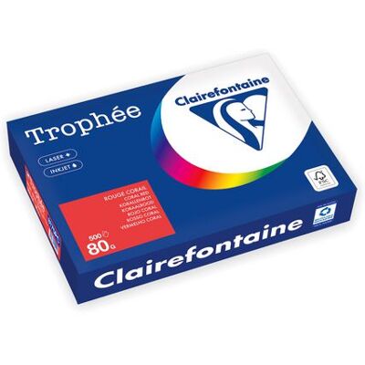 Clairefontaine Kop.ppr TROPHEÉ A4 80g oh röd 500/fp Clairefontaine Kop.ppr TROPHEÉ A4 80g oh röd 500/fp