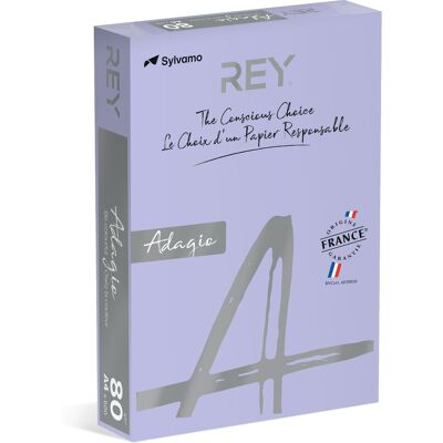 Färgat kopieringspapper Rey Adagio A4 80g 500/fp Lavender Färgat kopieringspapper Rey Adagio A4 80g 500/fp Lavender