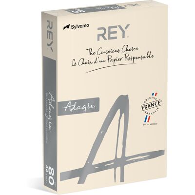 Färgat kopieringspapper Rey Adagio A4 160g 250/fp Ivory Färgat kopieringspapper Rey Adagio A4 160g 250/fp Ivory