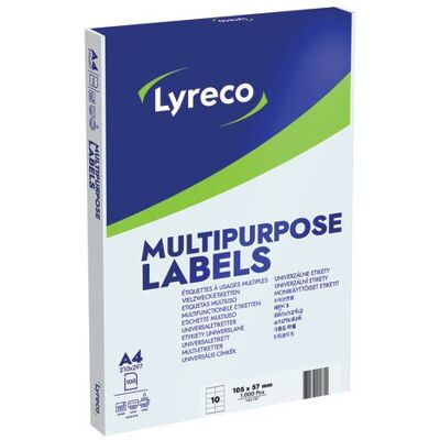 Etikett LYRECO 105x 57mm 1000/fp Etikett LYRECO 105x 57mm 1000/fp