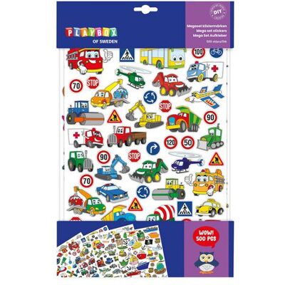 PLAYBOX Stickers blandade motiv 500/fp PLAYBOX Stickers blandade motiv 500/fp