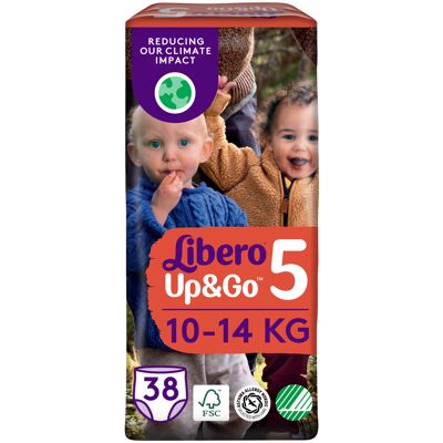 Libero Up&Go Storlek 5 Blöja - Aktiv Passform Libero Up&Go Storlek 5 Blöja - Aktiv Passform