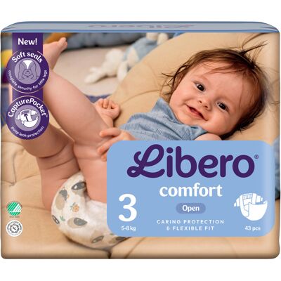 Blöjor Libero Comfort 3, 5–8 kg 43-pack Blöjor Libero Comfort 3, 5–8 kg 43-pack