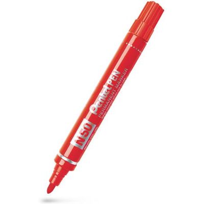 Märkpenna perm. PENTEL N50 rund röd Märkpenna perm. PENTEL N50 rund röd