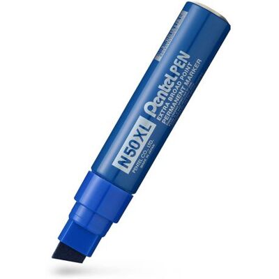 Märkpenna perm. PENTEL N50XL sned blå Märkpenna perm. PENTEL N50XL sned blå