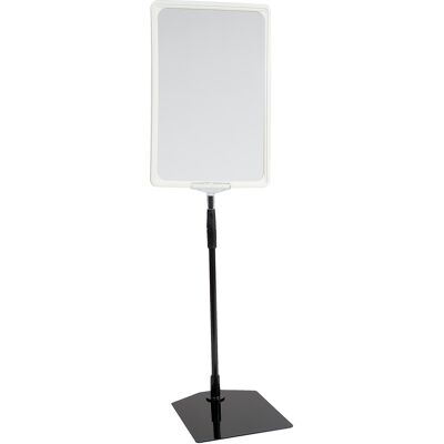 Dahlander Skyltställ A4 höjd: 30–60 cm vit ram Dahlander Skyltställ A4 höjd: 30–60 cm vit ram
