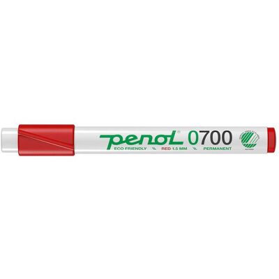 Penol Modell 0700 Röd Permanent Markör - Rund Spets 1,5mm Penol Modell 0700 Röd Permanent Markör - Rund Spets 1,5mm