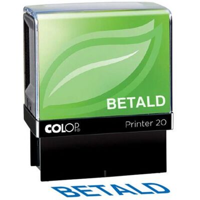 COLOP Stämpel standardtext BETALD COLOP Stämpel standardtext BETALD