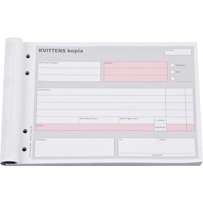 Esselte Modell 112 15 - Kvittoformulär 2x50 Sidor Esselte Modell 112 15 - Kvittoformulär 2x50 Sidor