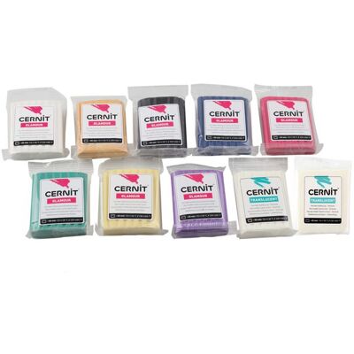Lera CERNIT Glamour pärlemor 10X56g Lera CERNIT Glamour pärlemor 10X56g