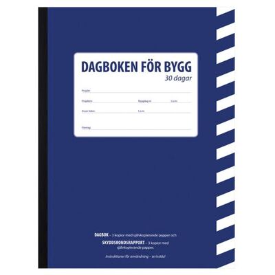 Burde Dagboken för bygg A4 30 dagar Burde Dagboken för bygg A4 30 dagar