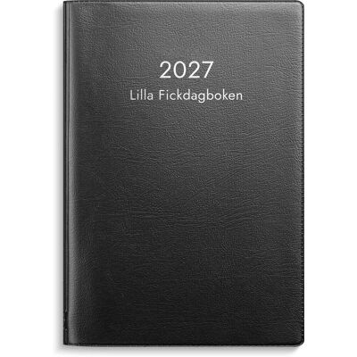 Lilla Fickdagboken 2027 svart plast Burde Lilla Fickdagboken 2027 svart plast Burde