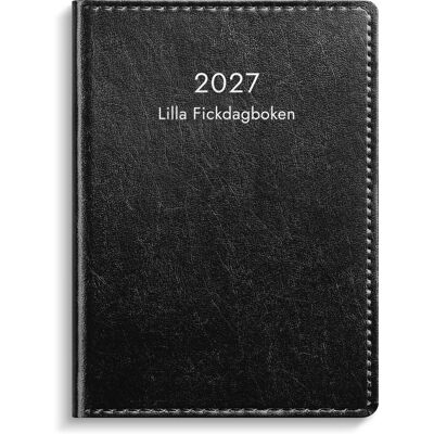 Lilla Fickdagboken 2027 svart konstläder Burde Lilla Fickdagboken 2027 svart konstläder Burde