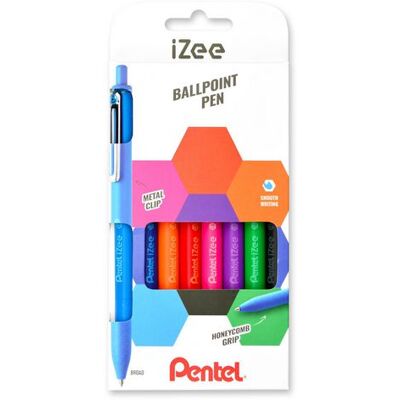 Kulpenna PENTEL iZee 1,0 sort.färg 8/fp Kulpenna PENTEL iZee 1,0 sort.färg 8/fp