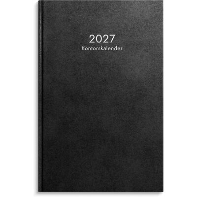 Burde Kontorskalender 2027 svart Burde Kontorskalender 2027 svart