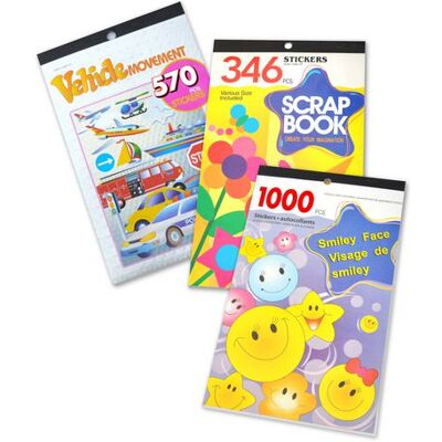 PLAYBOX Stickers sorterade motiv 1900st PLAYBOX Stickers sorterade motiv 1900st
