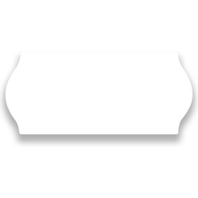 NO BRAND Prisetikett 26x12mm G1 vit 9000/fp NO BRAND Prisetikett 26x12mm G1 vit 9000/fp