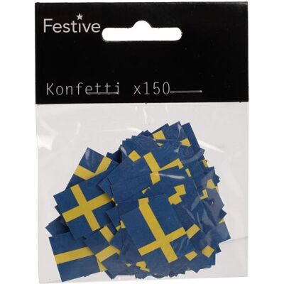 Konfetti FESTIVE Svenska flaggan 150/fp Konfetti FESTIVE Svenska flaggan 150/fp