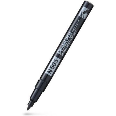 Märkpenna perm. PENTEL N50S rund svart Märkpenna perm. PENTEL N50S rund svart