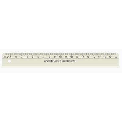 Linjal LINEX 20cm naturmaterial Linjal LINEX 20cm naturmaterial